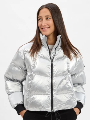 HUGO BLUE Damska kurtka pikowana - Fiorella-1_B Kobiety srebrny jednolity,