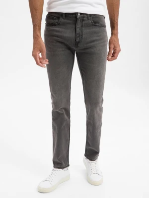 HUGO BLUE Dżinsy - popielate Mężczyźni Jeansy szary jednolity,