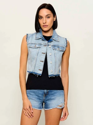 Hugo Blue Jeansowa kamizelka Garis_B | Cropped Fit