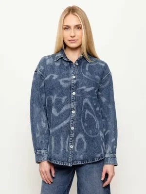 Hugo Blue Jeansowa koszula Garesa_4_B | Oversize fit