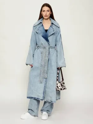 Hugo Blue Jeansowy płaszcz Garena_3_B