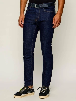 Hugo Blue Jeansy Ash | Slim Fit granatowy