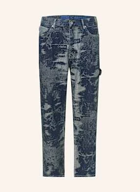 Hugo Blue Jeansy Carpenter Baggy Fit blau
