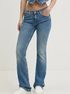 HUGO Blue jeansy damskie high waist 50531823