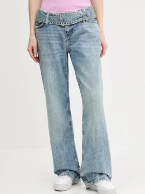 Hugo Blue jeansy damskie medium waist 50541520