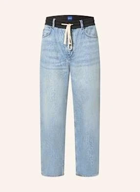 Hugo Blue Jeansy Draisen Oversize Fit blau