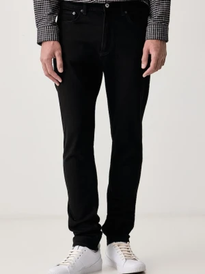 HUGO Blue jeansy extra slim męskie Zane czarny