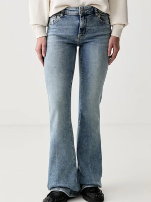 HUGO Blue jeansy flare damskie Gelissa_1_B