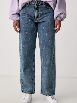 HUGO Blue jeansy loose damskie Leni_S_B