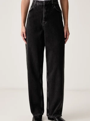 HUGO Blue jeansy loose damskie Leni_S_B czarny