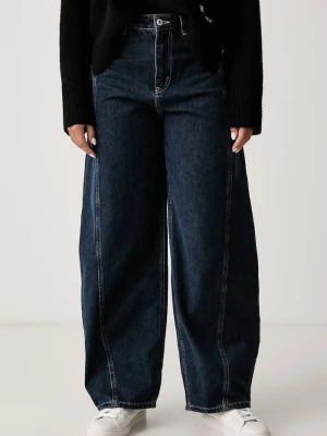 HUGO Blue jeansy relaxed fit damskie Gia_1_B granatowy