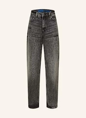 Hugo Blue Jeansy Straight Leni_B schwarz