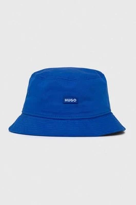 Hugo Blue kapelusz bawełniany kolor niebieski bawełniany 50522293