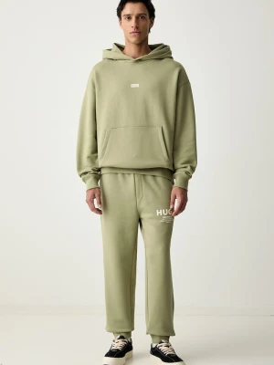 HUGO Blue komplet dresowy męski bawełniany Tracksuit_NazardoNev zielony