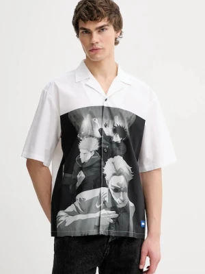Hugo Blue koszula bawełniana HUGO x Jujutsu Kaisen
