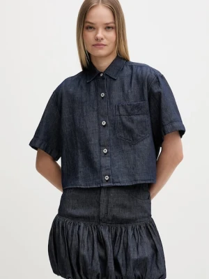 HUGO Blue koszula damska z dodatkiem lnu Erynn_B