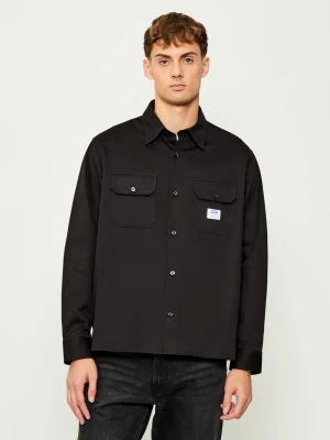 Hugo Blue Koszula Ekynone | Oversize fit czarny