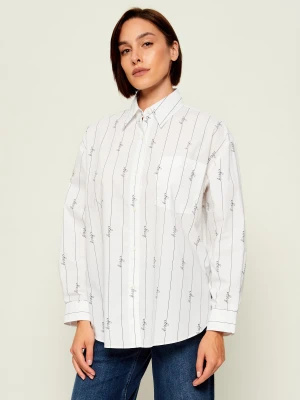 Hugo Blue Koszula Elisana_B | Oversize fit biały