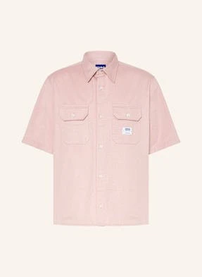 Hugo Blue Koszula Z Krótkim Rękawem Ekyno Comfort Fit rosa