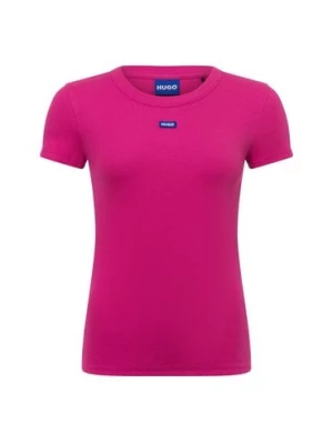 Zdjęcie produktu HUGO BLUE Koszulka damska - Easy Tee_B Kobiety Bawełna różowy jednolity,