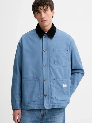 Hugo Blue kurtka bawełniana kolor niebieski przejściowa oversize 50546738