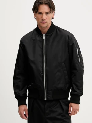 Hugo Blue kurtka bomber kolor czarny zimowa 50548696