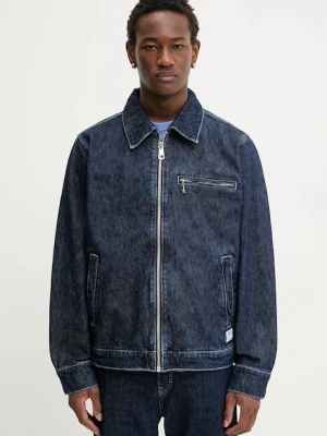 Hugo Blue kurtka jeansowa Elzo Elzo kolor granatowy przejściowa 50551917