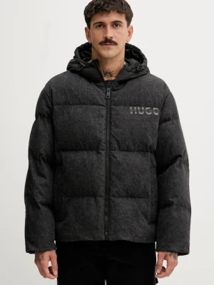 Hugo Blue kurtka jeansowa kolor czarny zimowa 50546769