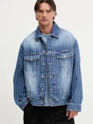 Hugo Blue kurtka jeansowa męska kolor niebieski przejściowa 50541710