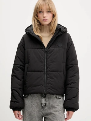 Hugo Blue kurtka kolor czarny zimowa oversize 50547675