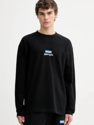 Hugo Blue longsleeve bawełniany HUGO x Jujutsu Kaisen