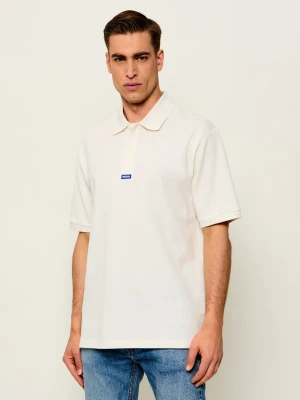 Hugo Blue Polo Nolitos | Regular Fit | pique ecru