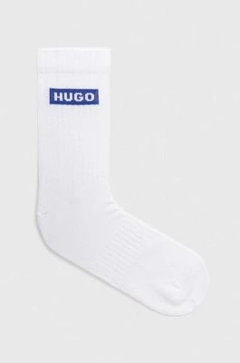 Hugo Blue skarpetki 3-pack męskie kolor biały 50523025