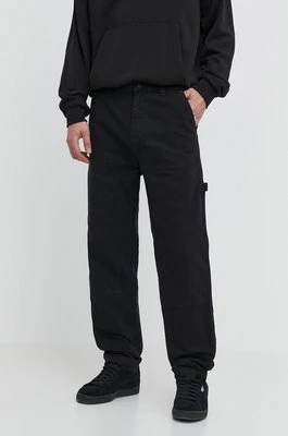 Hugo Blue spodnie bawełniane kolor czarny proste 50510597