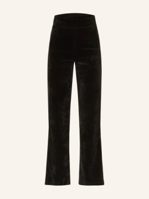 Hugo Spodnie Bootcut Nessa Z Aksamitu schwarz