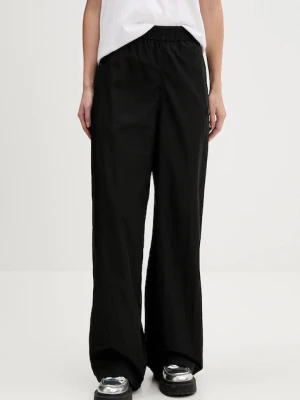 Hugo Blue spodnie dresowe damskie kolor czarny gładkie 50546796