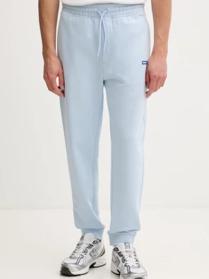 HUGO Blue spodnie dresowe męskie bawełniane Napin