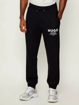 Hugo Blue Spodnie dresowe Nevez | Regular Fit czarny