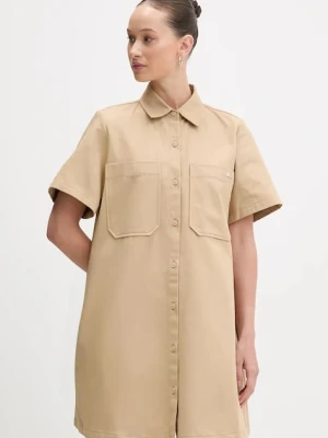 Hugo Blue sukienka bawełniana Kandira-1_B