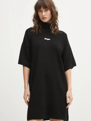 Hugo Blue sukienka Simo_B kolor czarny midi oversize 50554219