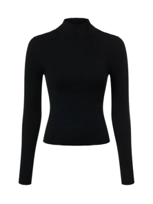 HUGO BLUE Sweter damski - Sarmie Kobiety czarny jednolity,