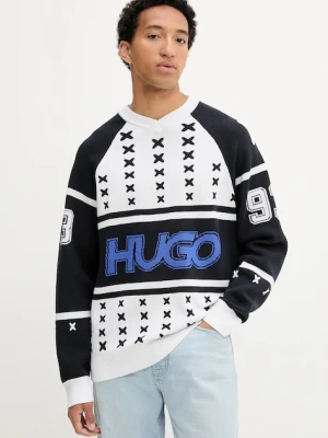 Hugo Blue sweter męski kolor biały 50543775