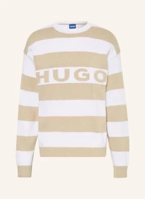Hugo Blue Sweter Sobueh beige