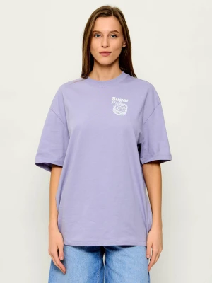 Hugo Blue T-shirt B_10 | Oversize fit fioletowy