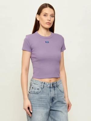Hugo Blue T-shirt Baby Tee_B | Cropped Fit