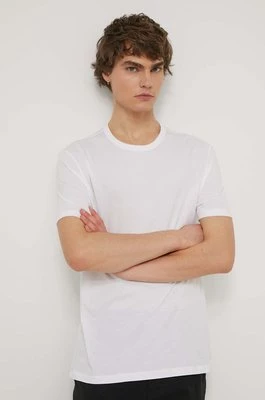 Hugo Blue t-shirt bawełniany 3-pack męski kolor biały gładki 50522382