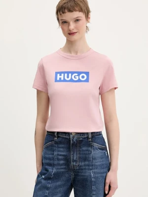 Hugo Blue t-shirt bawełniany Classic Tee_B
