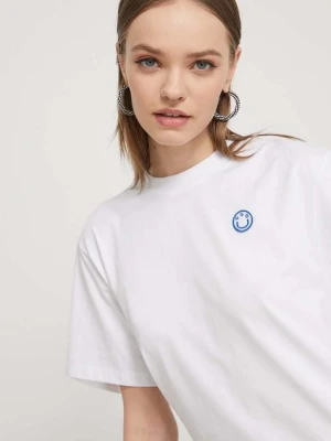 HUGO Blue t-shirt bawełniany damski kolor biały 50518139