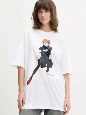 Hugo Blue t-shirt bawełniany HUGO x Jujutsu Kaisen