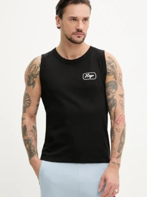 Hugo Blue t-shirt bawełniany kolor czarny 50534750